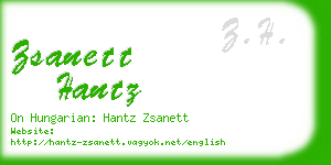zsanett hantz business card